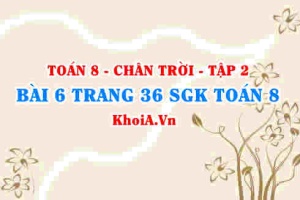 Bài 6 trang 36 Toán 8 Chân trời sáng tạo Tập 2